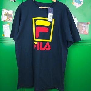 Navy Fila logo tee alternate colorway